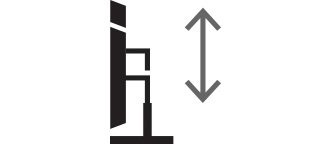 סמל כוונון הגובה.