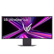 LG מסך  ™LG UltraGear ‏34‎ אינץ’ OLED קעור, 240Hz ברזולוציית WQHD ‎, מבט צד, 34GX900A-B, thumbnail 4