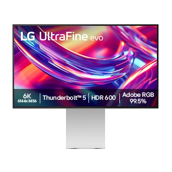 LG UltraFine™ 6K evo 32-inch  Nano IPS Black + Thunderbolt™ 5, מבט חזיתי עם גובה מורחב, 32U990A-S, thumbnail 1