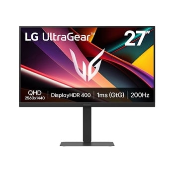 מסך גיימינג LG UltraGear™ 27" G6 QHD,‏ 200Hz, AMD FreeSync™ Premium 1