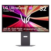 LG מסך הגיימינג LG UltraGear evo GX8 32'',  4K OLED הראשון בעולם עם AI Upscaling, מבט צד בזווית °‏15- מעלות, 32GX870B-B, thumbnail 1