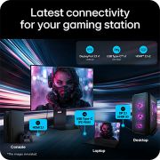 LG מסך הגיימינג LG UltraGear evo GX8 32'',  4K OLED הראשון בעולם עם AI Upscaling, תקריב של היציאות, 32GX870B-B, thumbnail 14