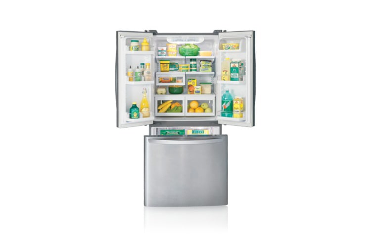 LG מקרר 558 ליטר 3 דלתות בסגנון צרפתי, GR-B208JTA, thumbnail 2