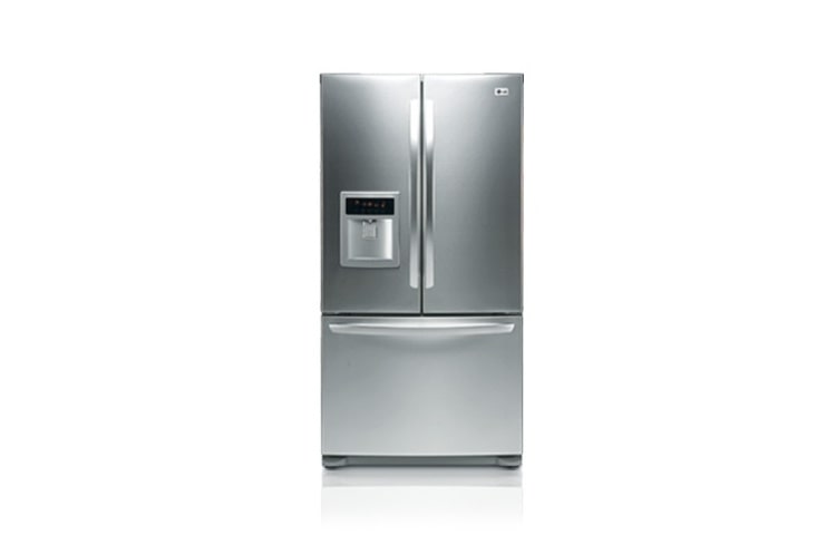 LG מקרר 698 ליטר 3 דלתות בסגנון צרפתי עם מערכת להספקת מים, GR-F258UTK-T