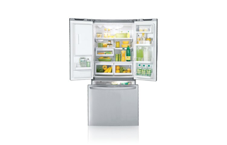 LG מקרר 640 ליטר 3 דלתות בסגנון צרפתי עם מערכת להספקת מים וקרח, GR-L238SQX, thumbnail 2