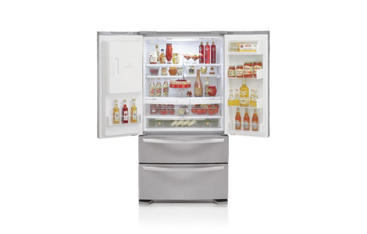 LG מקרר 670 ליטר 4 דלתות בסגנון צרפתי עם מערכת להספקת מים, GR-L25AUTJ-T, thumbnail 2