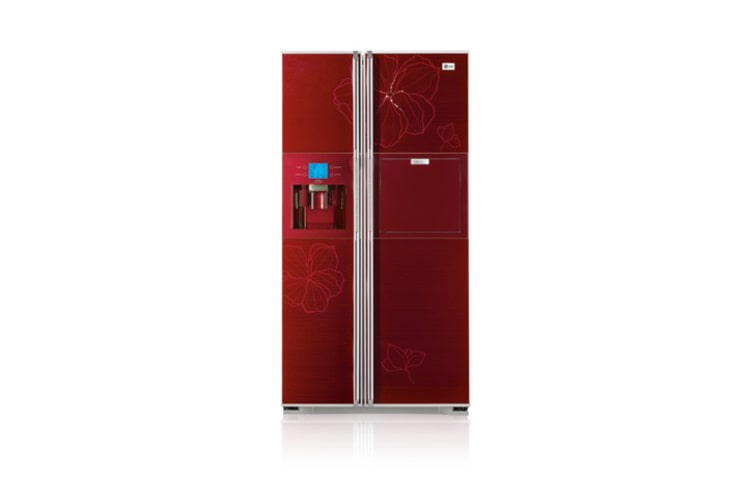 LG מקרר Side by Side עם אלמנטים מעוטרים בקריסטלים של סברובסקי (Crystalized™ Swarovski), GR-P269ZCB-RS