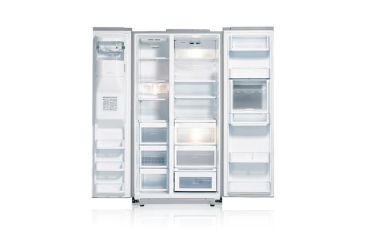 LG מקרר Side by Side עם אלמנטים מעוטרים בקריסטלים של סברובסקי (Crystalized™ Swarovski), GR-P269ZCB-RS, thumbnail 3