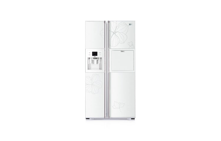 LG מקרר Side by Side עם אלמנטים מעוטרים בקריסטלים של סברובסקי (Crystalized™ Swarovski), GR-P269ZCB-WS