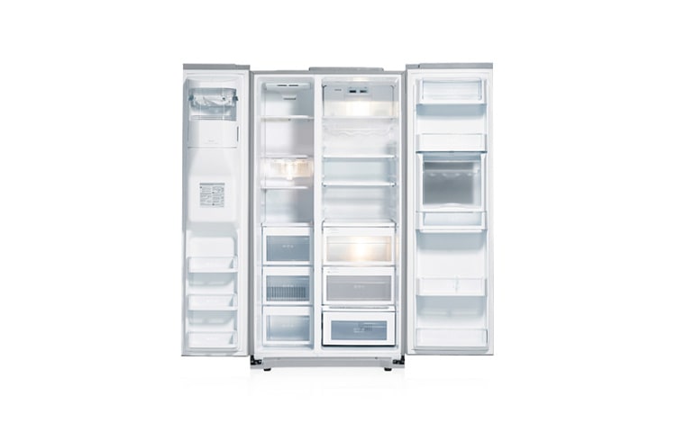 LG מקרר Side by Side עם אלמנטים מעוטרים בקריסטלים של סברובסקי (Crystalized™ Swarovski), GR-P269ZCB-WS, thumbnail 2