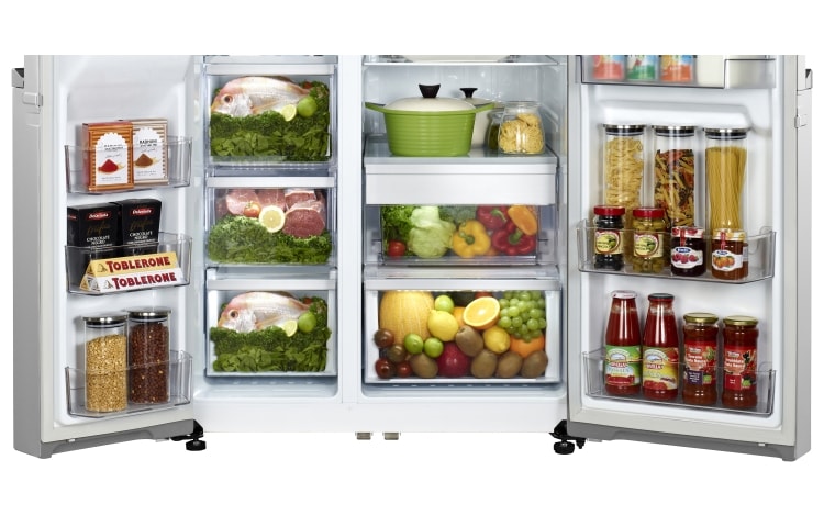 LG  מקרר 2 דלתות דלת לצד דלת בנפח 621 ליטר, GR-P288STJ, thumbnail 5