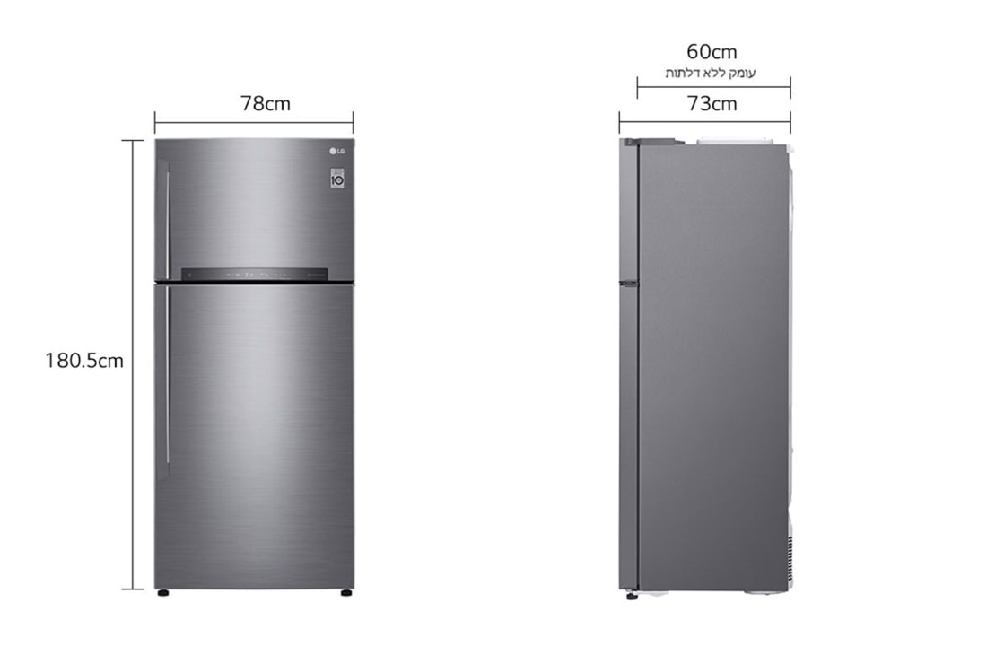 Холодильник LG Smart Inverter Compressor 10 year. Холодильник lg размеры