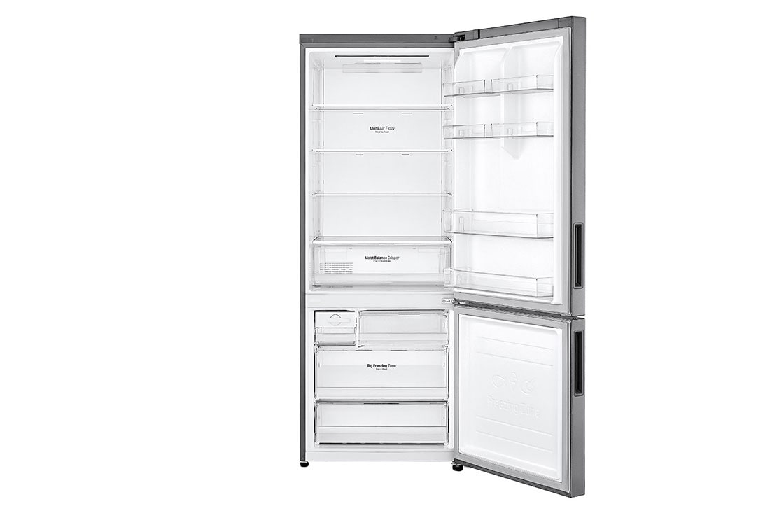 LG מקרר מקפיא תחתון בנפח 462 ליטר , Front all door open without food view, GR-B479BF, thumbnail 4