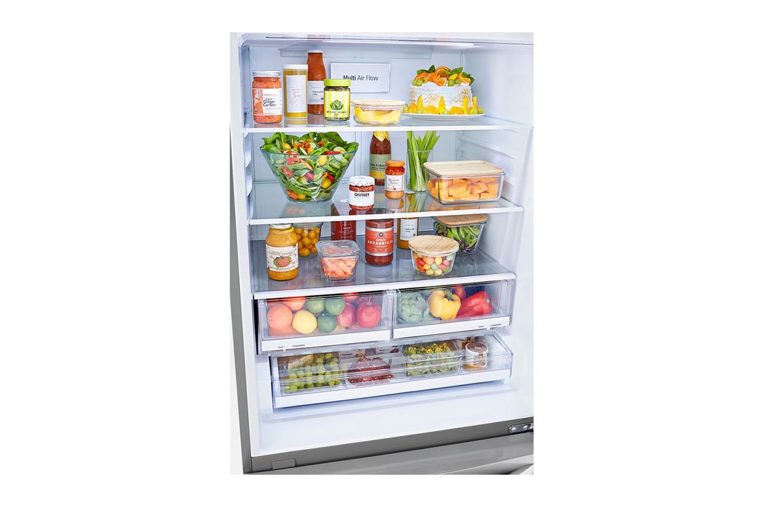 LG מקרר מקפיא תחתון בנפח 720 ליטר, Shelves detail View, GM-859RSCE, thumbnail 7