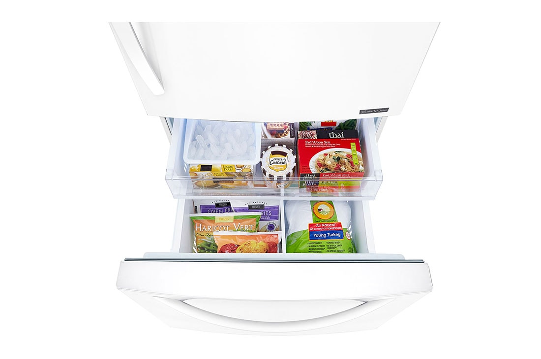 LG מקרר מקפיא תחתון בנפח 720 ליטר, Freezer detail With food, GM-859RWCE, thumbnail 9
