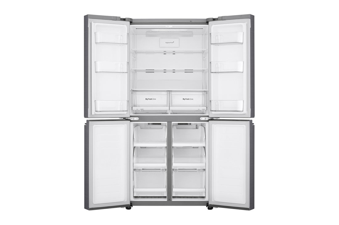 LG  מקרר 4 דלתות בנפח 530 ליטר, Front open, GR-B618SE, thumbnail 4