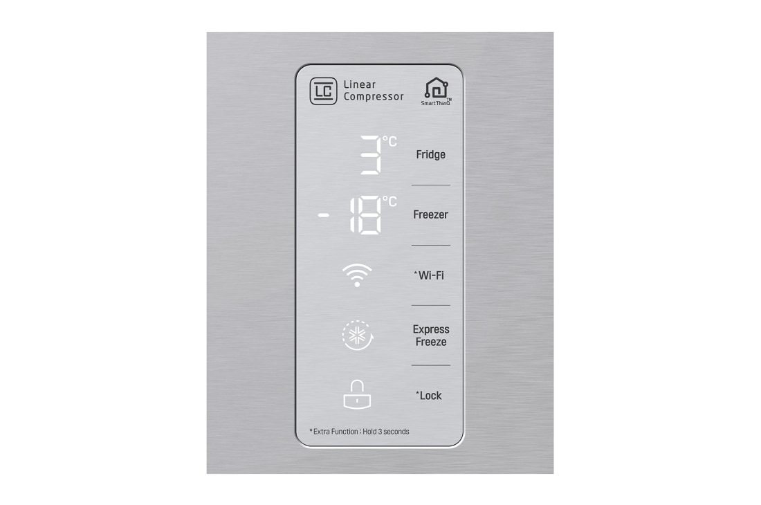 LG  מקרר 4 דלתות בנפח 530 ליטר, Control  Display detail , GR-B618SE, thumbnail 10