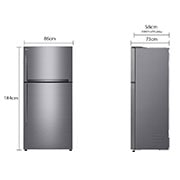 LG מקרר מקפיא עליון בנפח 592 ליטר, LG מקרר מקפיא עליון בנפח 592 ליטר, dimension image, GR-M6981SE, GR-M6981SE, thumbnail 2
