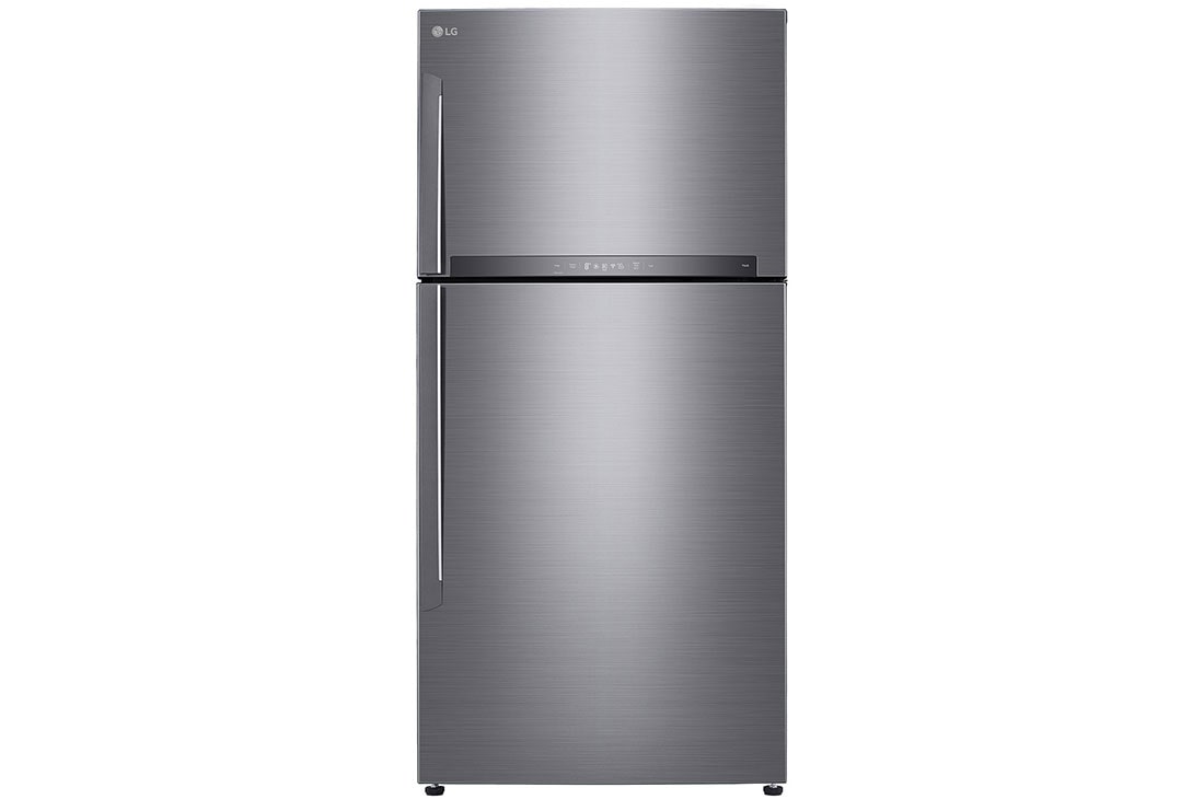 LG מקרר מקפיא עליון בנפח 592 ליטר, front view, GR-M6981SE