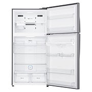 LG מקרר מקפיא עליון בנפח 592 ליטר, front door open withot food, GR-M6981SE, thumbnail 4