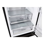 LG מקרר מקפיא תחתון 344 ליטר, זכוכית לבנה, פרט פנימי 3, GR-B374WG, thumbnail 7