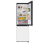 LG מקרר מקפיא תחתון 344 ליטר, זכוכית לבנה, מהחזית פתוח מלמעלה, GR-B374WG, thumbnail 10