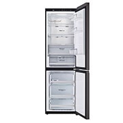 LG מקרר מקפיא תחתון 344 ליטר, זכוכית לבנה, מהחזית פתוח, GR-B374WG, thumbnail 13