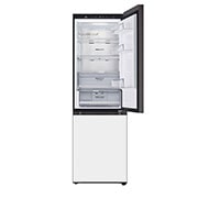 LG מקרר מקפיא תחתון 344 ליטר, זכוכית לבנה, מהחזית פתוח מלמעלה, GR-B374WG, thumbnail 9