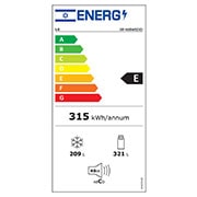 LG מקרר 4 דלתות בנפח 530 ליטר, Energy label, GR-608WEDID, thumbnail 17