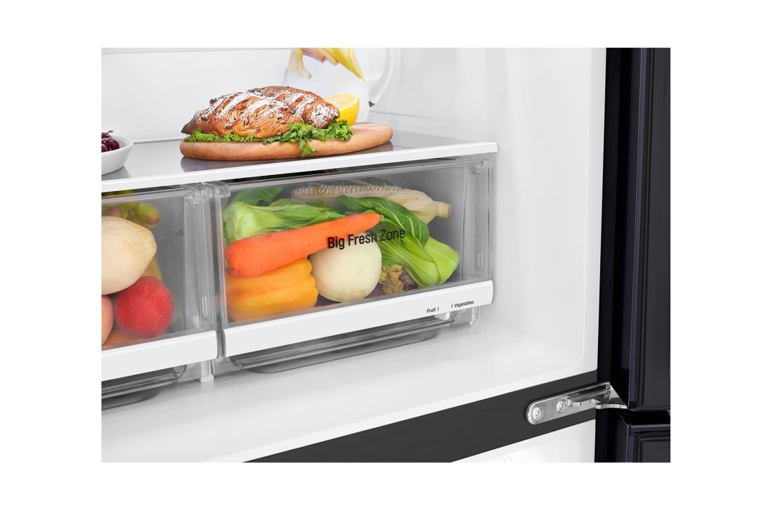 LG מקרר 4 דלתות בנפח 530 ליטר, Veggie box, GR-608WEDID, thumbnail 9