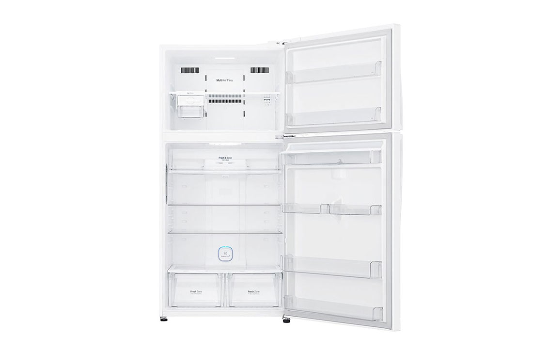 LG מקרר מקפיא עליון בנפח 592 ליטר, Front open view, GR-M6981WE, thumbnail 4