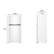 LG מקרר מקפיא עליון בנפח 592 ליטר, Dimension, GR-M6981WE, thumbnail 2