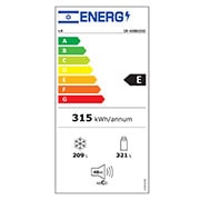 LG  מקרר 4 דלתות בנפח 530 ליטר, Energy label, GR-608BEDID, thumbnail 15
