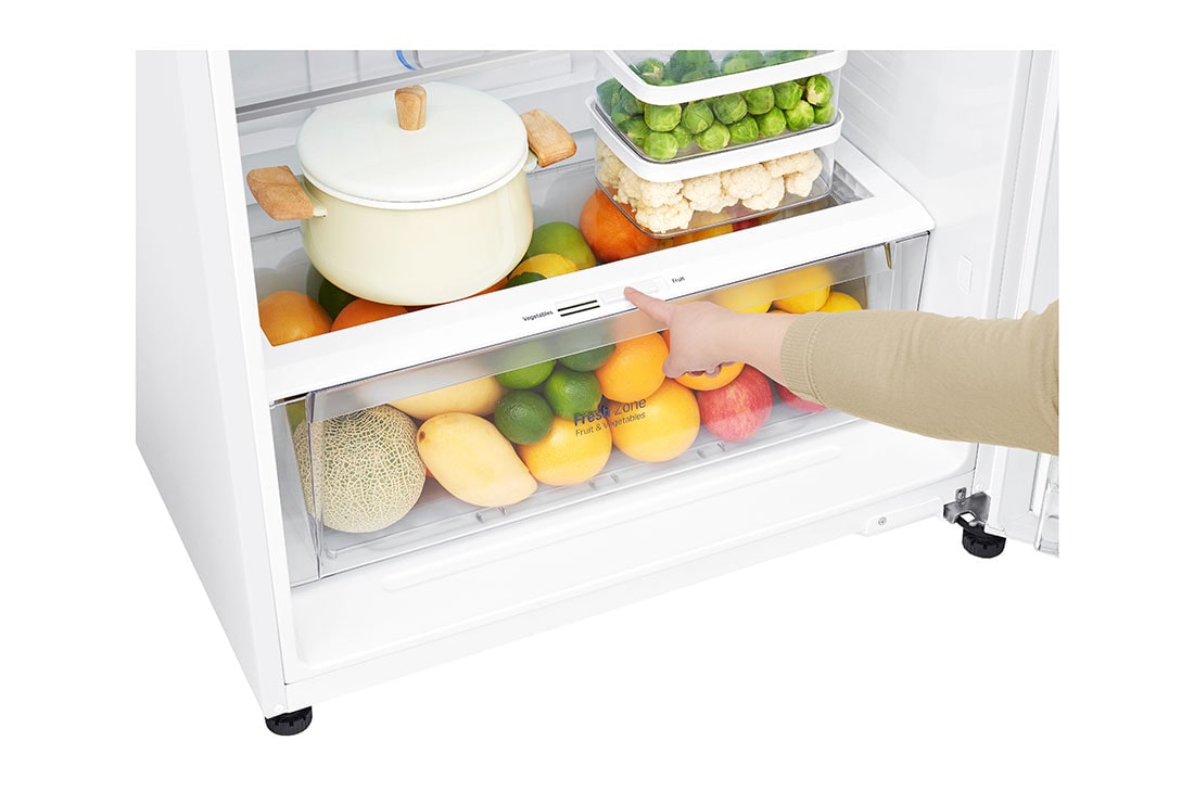 LG מקרר מקפיא עליון בנפח 506 ליטר, drawer food, GR-M6781WU, thumbnail 8