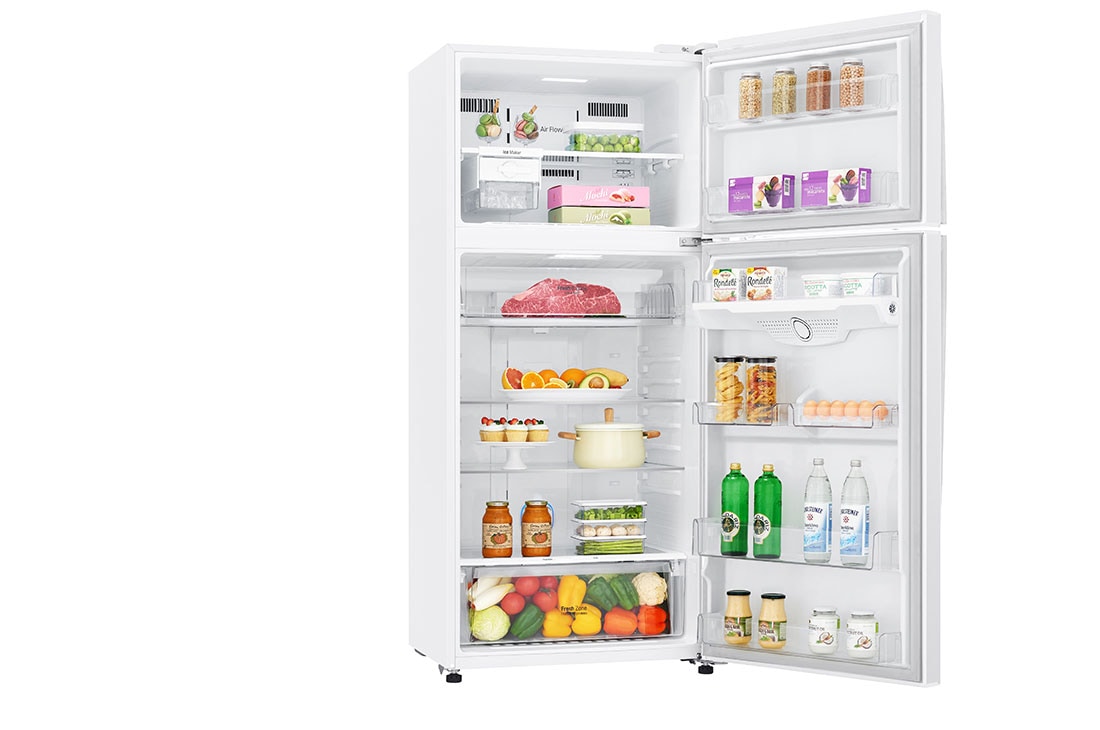 LG מקרר מקפיא עליון בנפח 506 ליטר, left open food, GR-M6781WU, thumbnail 14