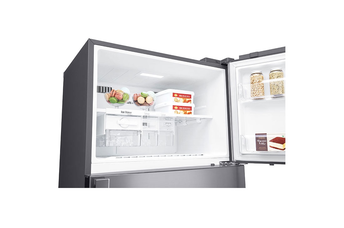 LG מקרר מקפיא עליון בנפח 506 ליטר, Moving Ice Maker View, GR-M6781SU, thumbnail 5