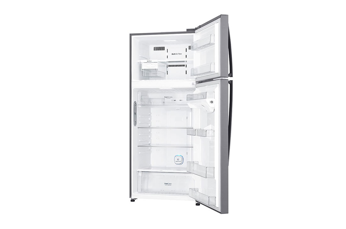 LG מקרר מקפיא עליון בנפח 506 ליטר, Right side all door open view, GR-M6781SU, thumbnail 10