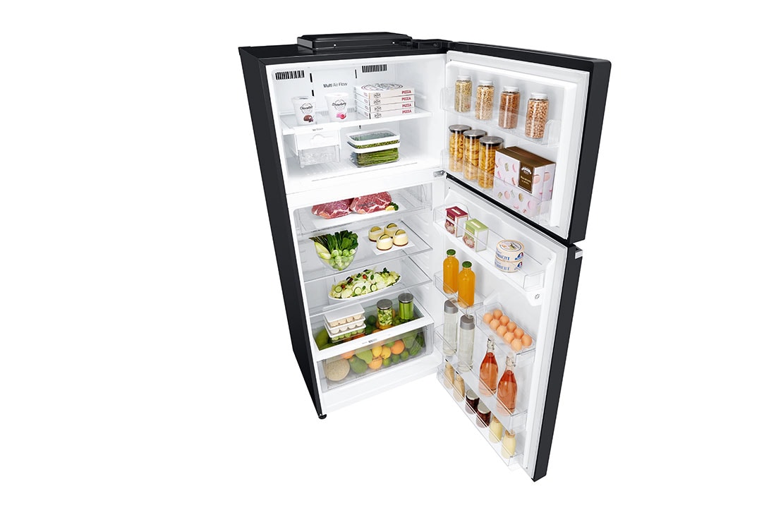 LG מקרר מקפיא עליון בנפח 506 ליטר, top perspective view, GR-M6781BU, thumbnail 11