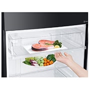 LG מקרר מקפיא עליון בנפח 506 ליטר, open shelves view, GR-M6781BU, thumbnail 9