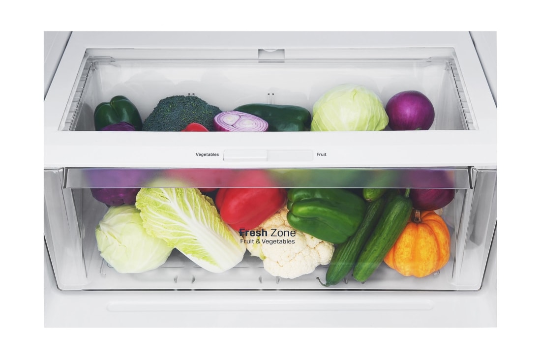 LG מקרר מקפיא עליון בנפח 438 ליטר, fresh zone with veggies, GR-B486IVSU, thumbnail 9