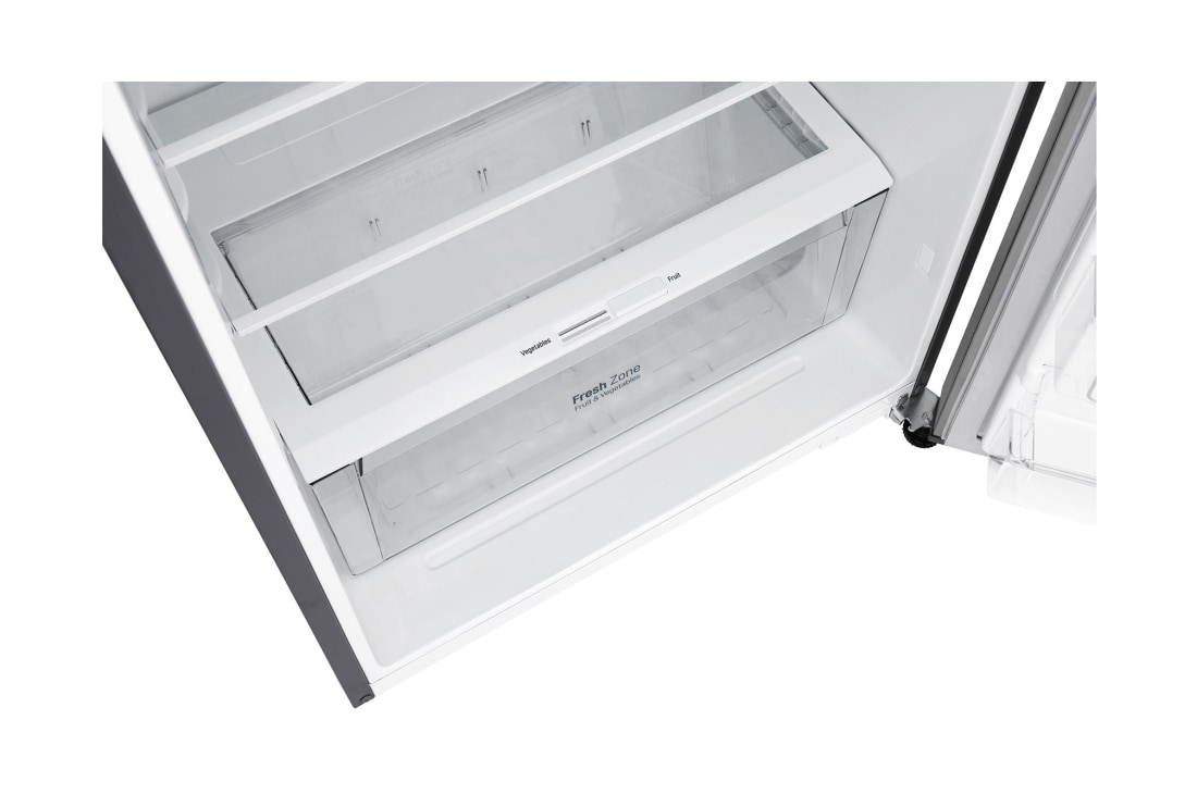 LG מקרר מקפיא עליון בנפח 438 ליטר, top perspective view of interior detail, GR-B486IVSU, thumbnail 10