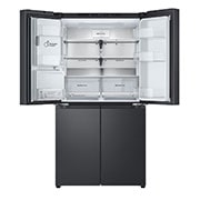 LG נפח 637 ליטר, טכנולוגיית ™UVnano של LG, דלתות בסגנון צרפתי, גימור פלדה שחורה יוקרתי, מבט קדמי חלק עליון פתוח, GR-730BDIS, thumbnail 10