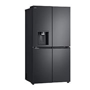 LG נפח 637 ליטר, טכנולוגיית ™UVnano של LG, דלתות בסגנון צרפתי, גימור פלדה שחורה יוקרתי, Right side view, GR-730BDIS, thumbnail 13