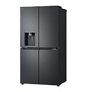 LG נפח 637 ליטר, טכנולוגיית ™UVnano של LG, דלתות בסגנון צרפתי, גימור פלדה שחורה יוקרתי, מבט מצד שמאל, GR-730BDIS, thumbnail 14