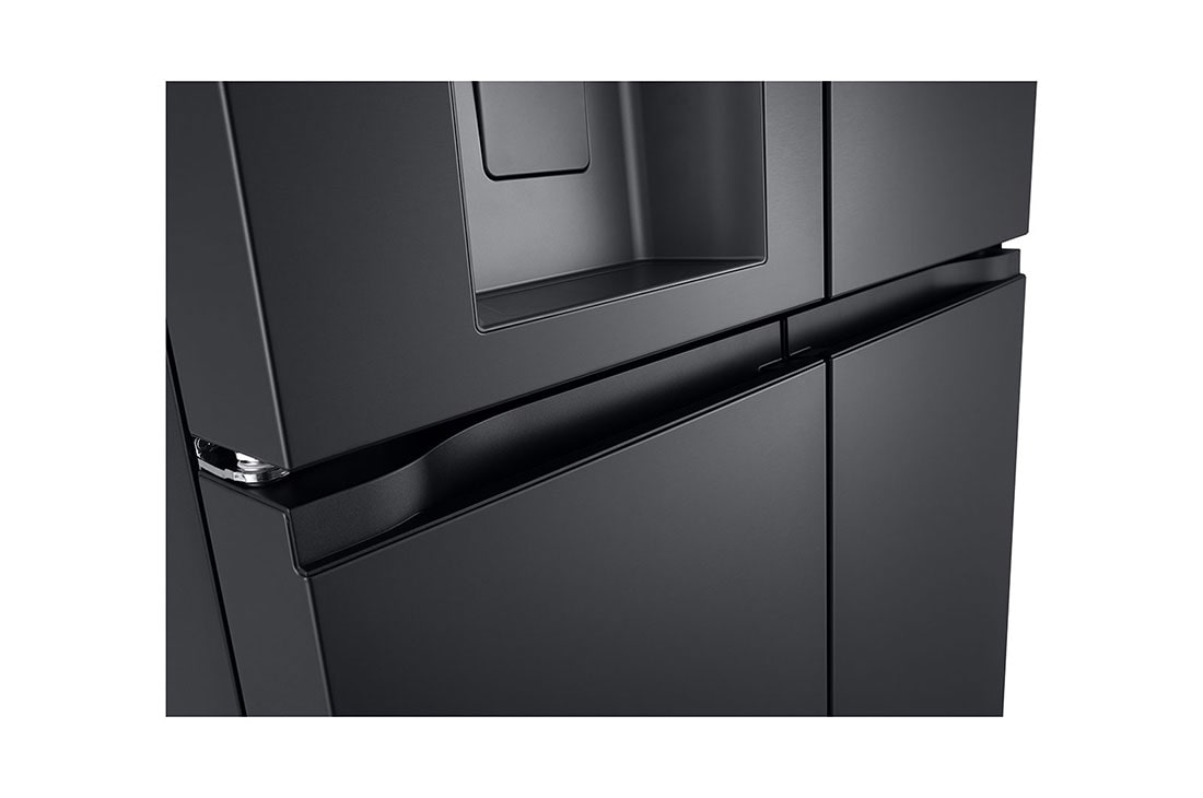 LG נפח 847 ליטר, טכנולוגיית ™UVnano של LG, דלתות בסגנון צרפתי, גימור פלדה שחורה יוקרתי, handle view, GR-930BDIS, thumbnail 5
