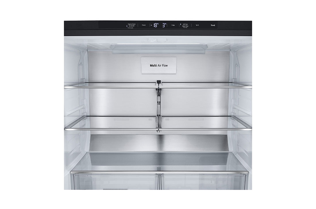 LG נפח 847 ליטר, טכנולוגיית ™UVnano של LG, דלתות בסגנון צרפתי, גימור פלדה שחורה יוקרתי, freezer storage view, GR-930BDIS, thumbnail 7