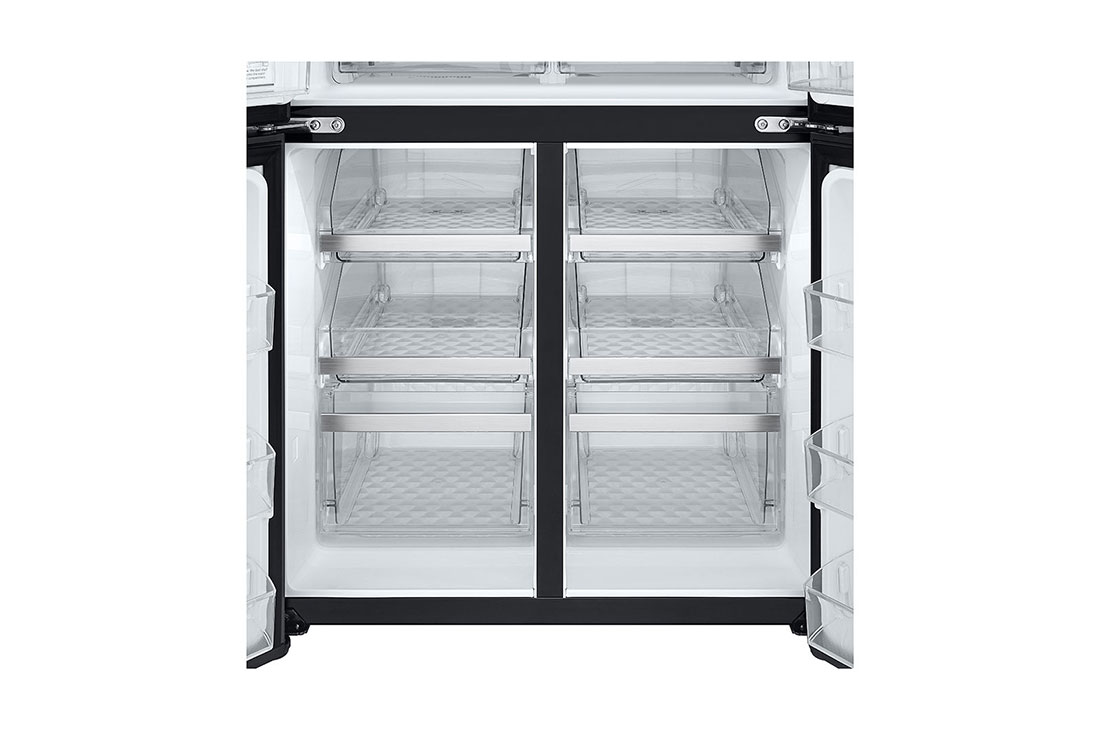 LG נפח 847 ליטר, טכנולוגיית ™UVnano של LG, דלתות בסגנון צרפתי, גימור פלדה שחורה יוקרתי, storage panel view, GR-930BDIS, thumbnail 8