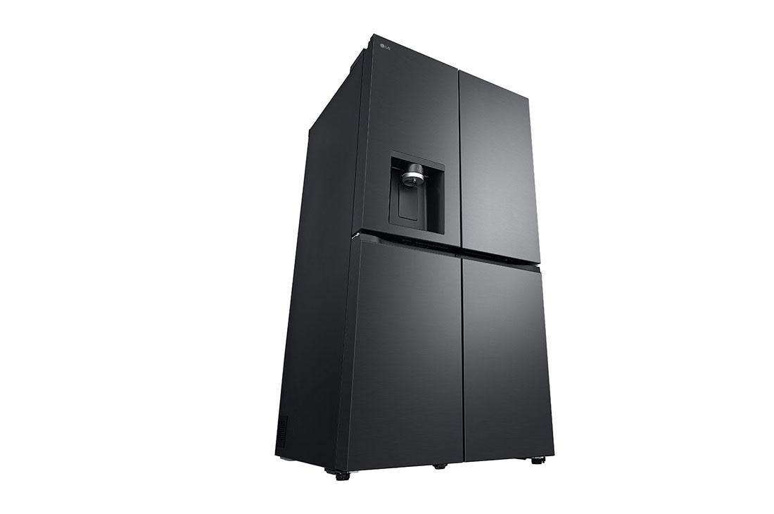 LG נפח 847 ליטר, טכנולוגיית ™UVnano של LG, דלתות בסגנון צרפתי, גימור פלדה שחורה יוקרתי, right perspective view, GR-930BDIS, thumbnail 13