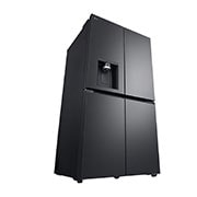 LG נפח 847 ליטר, טכנולוגיית ™UVnano של LG, דלתות בסגנון צרפתי, גימור פלדה שחורה יוקרתי, right perspective view, GR-930BDIS, thumbnail 13