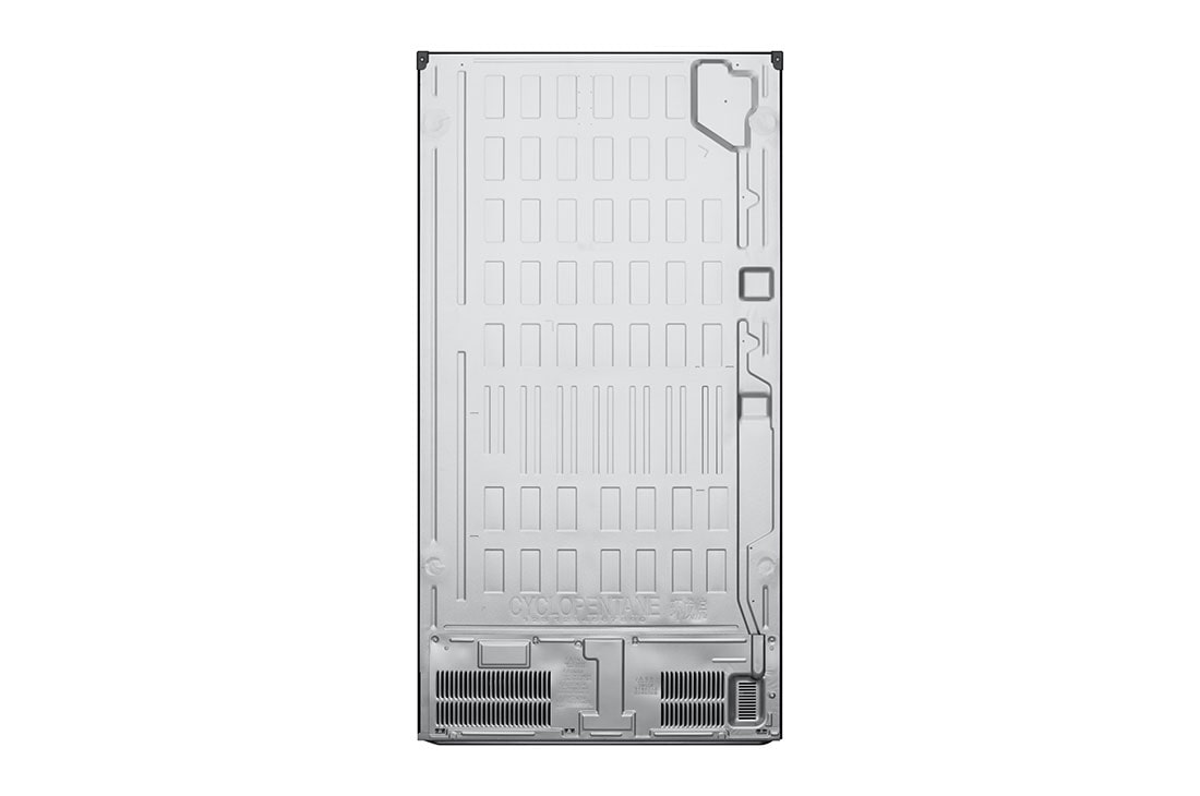 LG מקרר עם דלתות בסגנון צרפתי, גימור פלדה שחורה יוקרתי בנפח 872 ליטר, Back View, GR-929B, thumbnail 16
